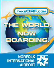 norfolk airport: the world is boardiing