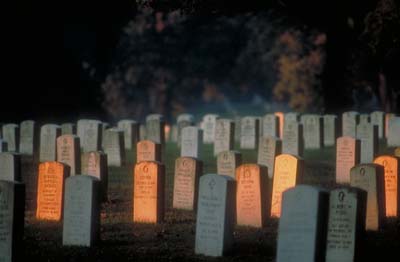 tombstones at arlington