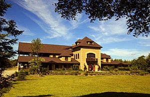 Entrance to Chateau Morissette, an accessible winery